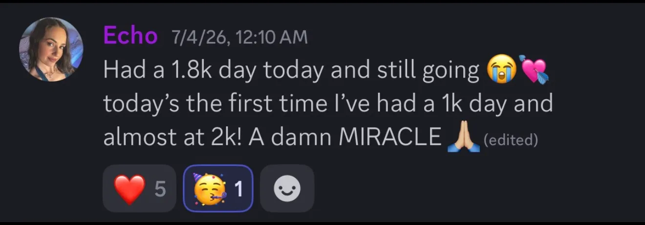 Echo — $1,800 day