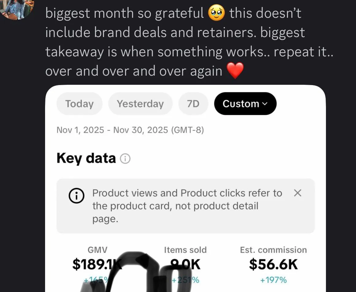 Rae — $56,600 in commissions — biggest month yet